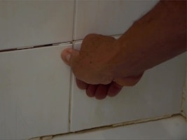 just found a drummy tile in the shower